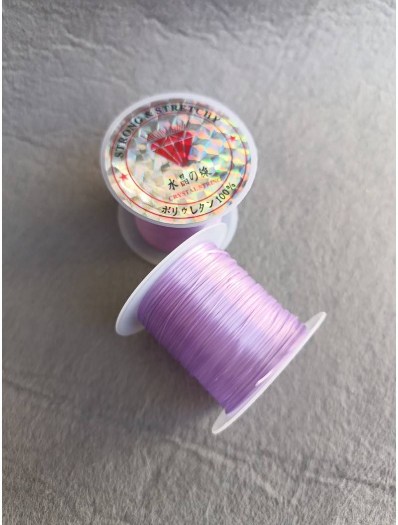 Силиконовая резинка. 10 м. сиреневый