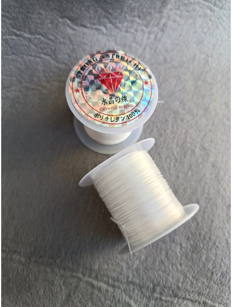 Силиконовая резинка. 10 м. белый