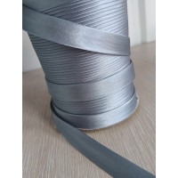 Коса бейка х/б, 1,5 см  50 поліестер, замовлення кратним метром. колір сірий