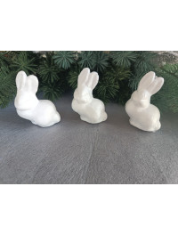 Пенопластовая заготовка кролика. Маленький 6-7 см