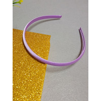 Обруч (заготовка) пластик з атласною стрічкою/0.9 см/фіолетовий