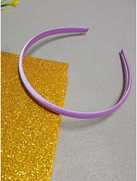 Обруч (заготовка) пластик з атласною стрічкою/0.9 см/фіолетовий