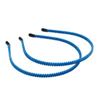 Обруч (заготовка) метал із велюром/0.7 см/блакитний