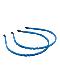 Обруч (заготовка) метал із велюром/0.7 см/блакитний