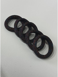 Гумка "Калуш" мікрофібра/3,7см/чорний з люрексом/1 шт.