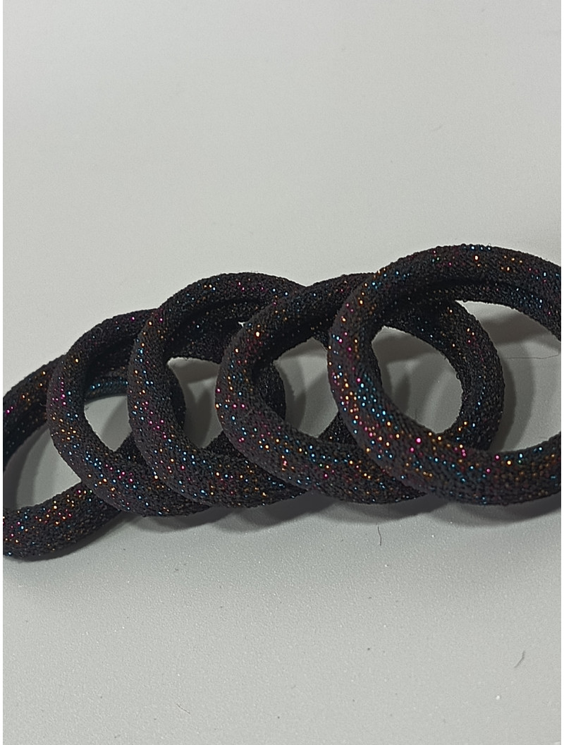 Гумка "Калуш" мікрофібра/3,7см/чорний з люрексом/1 шт.