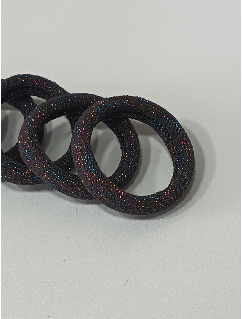 Гумка "Калуш" мікрофібра/3,7см/чорний з люрексом/1 шт.