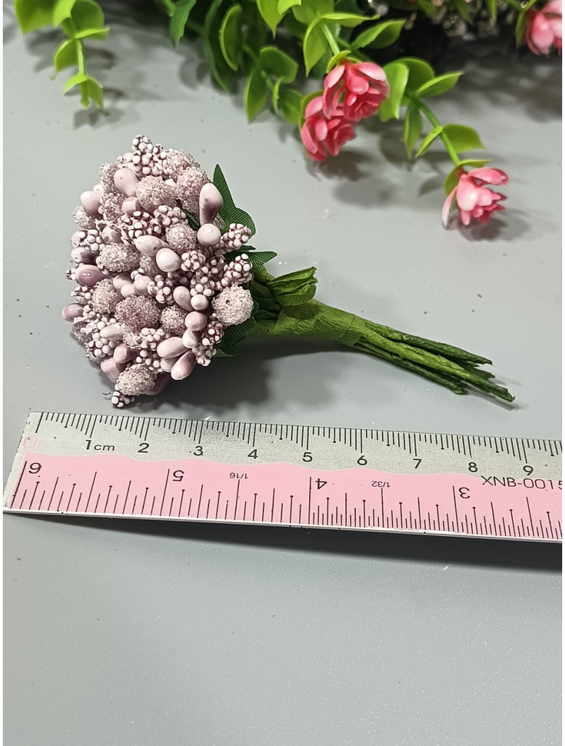 Тичинка "незабудка"/світло пудровий/ ціна за букет 12 гілочок