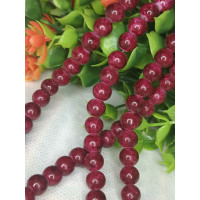 Бусины керамика/8 мм/ цена за 1 шт./бордо