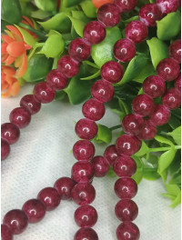 Бусини кераміка/8 мм/ ціна за 1 шт./бордо