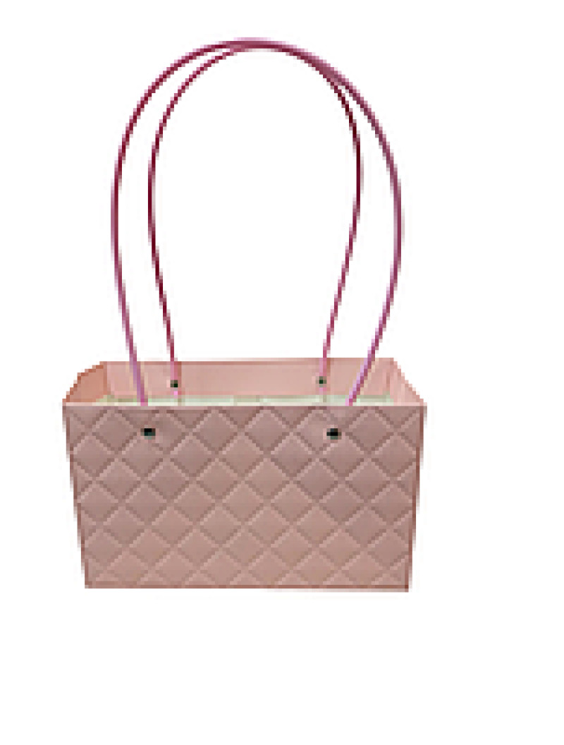 Сумка для квітів квадратна пудра Уцінка!!