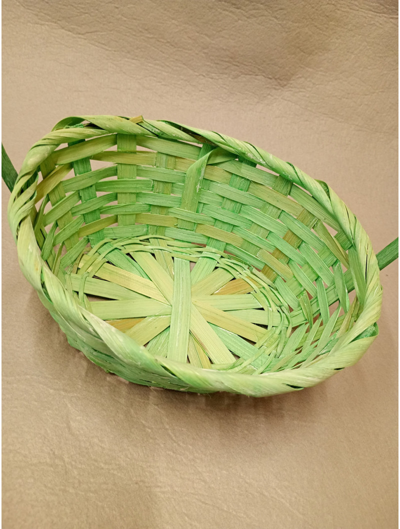 Корзина маленькая/Овал/Зеленая