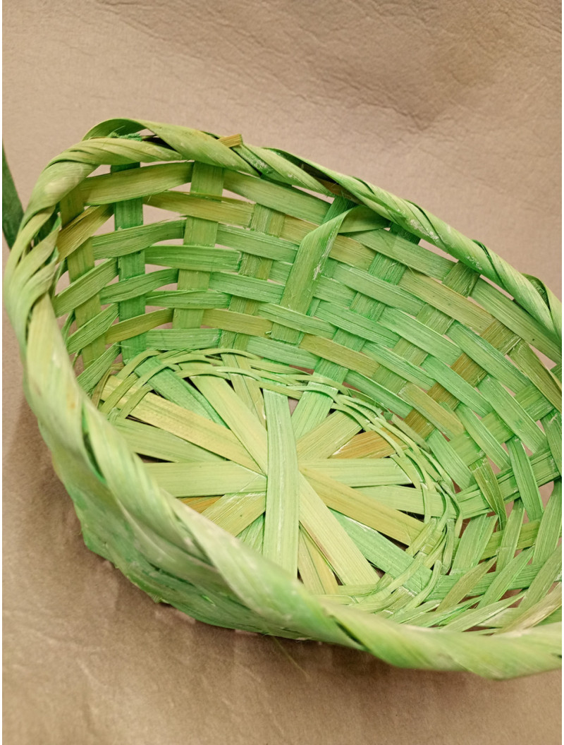 Корзина маленькая/Овал/Зеленая