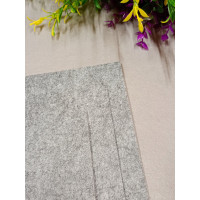 Фетр для рукоделия. Толщина 3 мм. Размер листа 20×30 см. Серый меланж