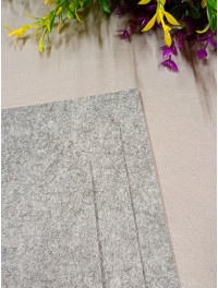 Фетр для рукоділля. Товщина  3 мм. Розмір аркуша 20×30 см. Сірий меланж