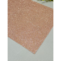 Фоміран із глітером/ Розмір А4/Квіт лосось/ Ціна за аркуш