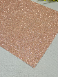 Фоміран із глітером/ Розмір А4/Квіт лосось/ Ціна за аркуш