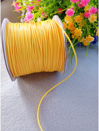 Шнур вощений/1 мм/жовтий/замовлення раз метру