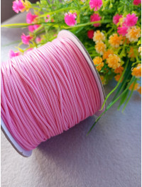 Шнур вощений/1 мм/рожевий/замовлення раз метру