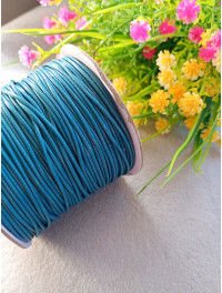 Шнур вощений/1 мм/бірюзовий/замовлення кратним метром