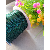 Шнур вощенный/1 мм/темный зеленый/заказ кратным метром