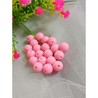 Акрилові намистини/10 мм/рожевий