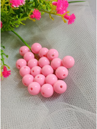 Акрилові намистини/10 мм/рожевий