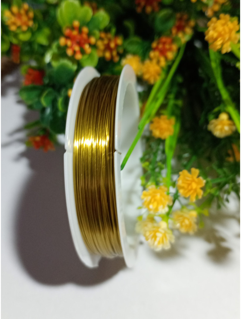 Бижутерия проволоки/0.3 мм/золотой/20 м