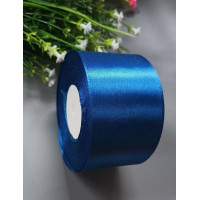 Атласна стрічка/4 см/33 метри/синій