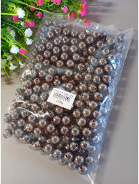 Пластикові люкс намистини/12 мм/кель/250 грамів