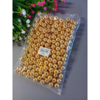 Пластиковые люкс бусины/12 мм/золото/250 грамм