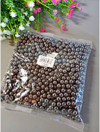 Пластикові люкс намистини/8 мм/кель/250 грамів