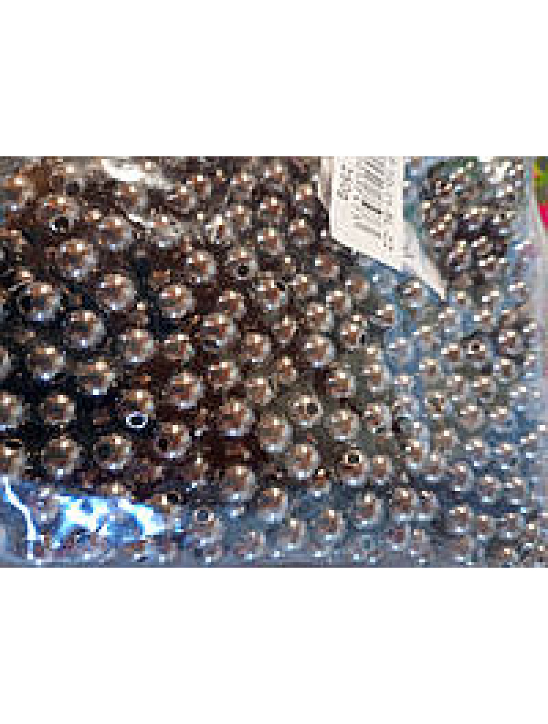 Пластикові люкс намистини/8 мм/кель/250 грамів