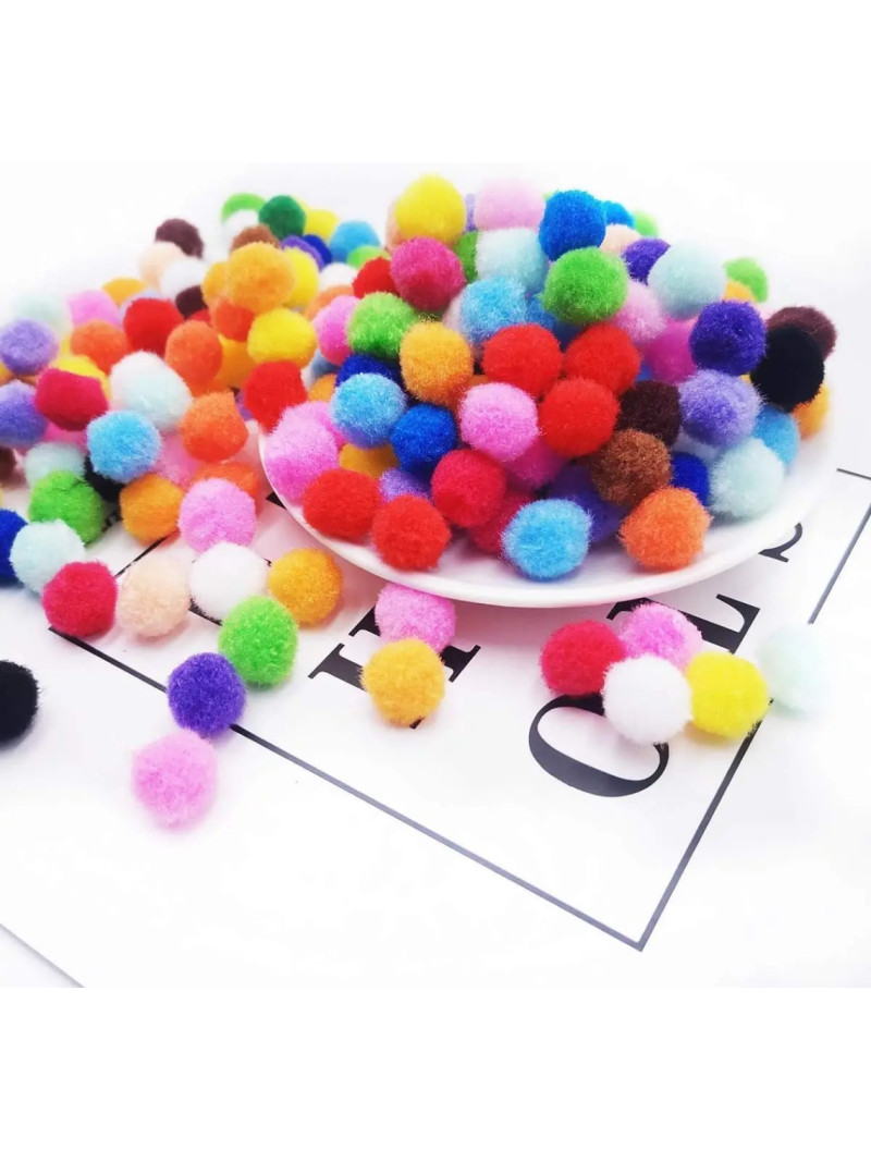 Помпони/1 см/1000 шт./ мікс