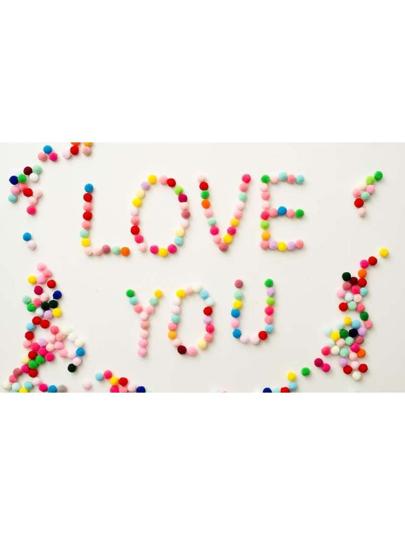 Помпони/1 см/1000 шт./ мікс