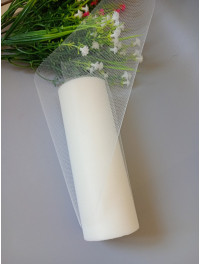 Фатин сітка/15 см/ молочний/відріз кратно 1 метр