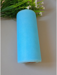 Фатин сітка/15 см/блакитний/відріз кратно 1 метр