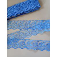 Мереживо яблучко/ширина 4 см/блакитний/1 метр