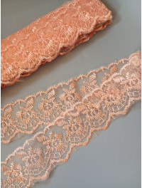 Мереживо яблучко/ширина 4 см/ персиковий/1 метр
