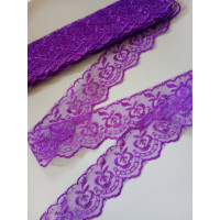 Мереживо яблучко/ширина 4 см/фіолетовий/1 метр