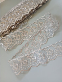 Мереживо яблучко/ширина 4 см/сірий/1 метр