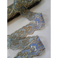 Мереживо яблучко/ширина 4 см/двіколірний/1 метр