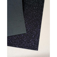 Фоміран із глітером/20×30/Чорний