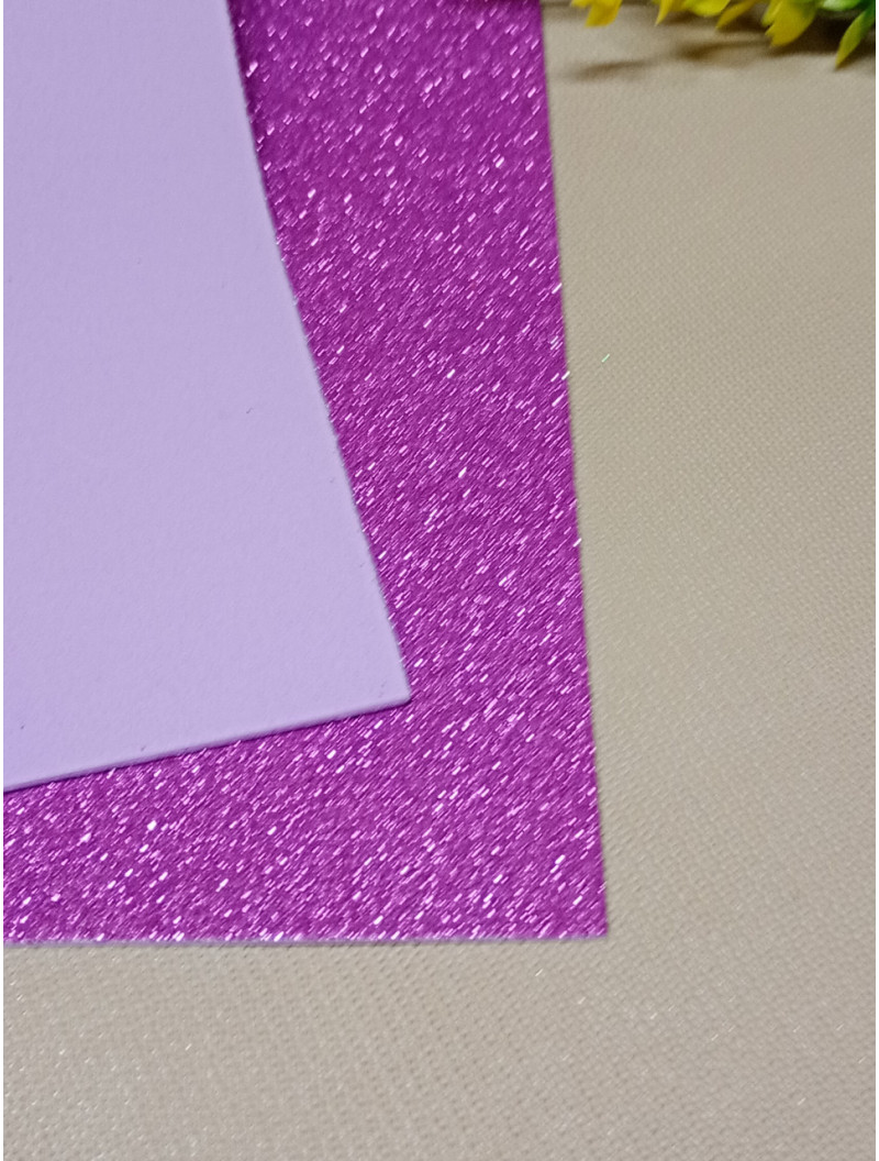 Фоаміран із глітером/20×30/Бузковий