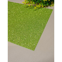 Фоміран із глітером/20×30/світло оливковий