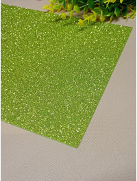 Фоміран із глітером/20×30/світло оливковий