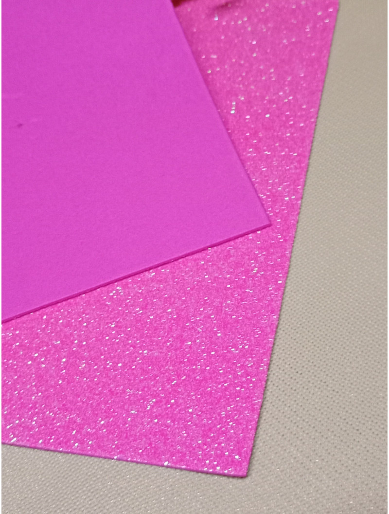 Фоміран із глітером/20×30/малиновий