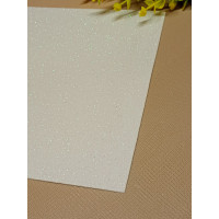 Фоаміран із глітером/20×30/білий