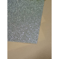 Фоаміран із глітером/20×30/сріб