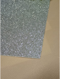 Фоаміран із глітером/20×30/сріб